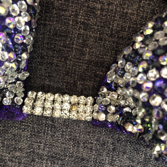 Purple Saleyla Fully stoned Figure Suit - Picture 3 of 10